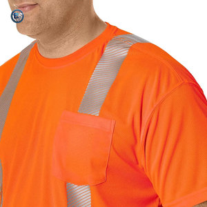 Camisa de seguridad profesional para trabajadores de obra, estilo de alta visibilidad con ajuste cómodo y flexible - Product Image 3
