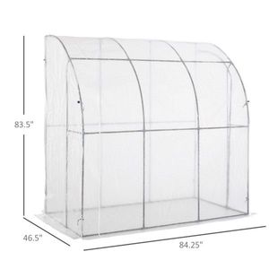 Grande Serra Moderna con Telaio in Acciaio Zincato, Legno, Metallo e PVC, Facile da Montare, per Giardini Domestici e Matrimoni - Product Image 4