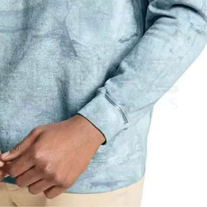 เสื้อสเวตเชิ้ตคอกลมสีซีดแบบซันเฟดสำหรับผู้ชาย แขนยาว ผลิตจากผ้าฝ้าย/โพลีเอสเตอร์ เสื้อสเวตเชิ้ตสีซีดแบบซันเฟด - Product Image 5