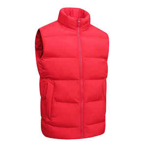 Gilet sans manches zippé personnalisé avec logo OEM 2026 pour homme, doudoune d'hiver 100 % polyester écologique, séchage rapide, respirant, vêtement d'extérieur - Product Image 5