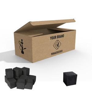 Meilleure vente en Indonésie, forme cube de charbon de bois pour narguilé Shisha, coque de noix de coco naturelle 100% personnalisée, qualité supérieure, OEM à faible teneur en cendres - Product Image 1
