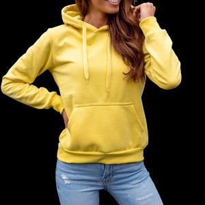 เสื้อฮู้ดดี้ผู้หญิงแขนยาวทรงหลวม สีชมพูสดใส สไตล์ลำลอง สำหรับสาวๆ ลดราคาช่วงฤดูใบไม้ร่วง - Product Image 2