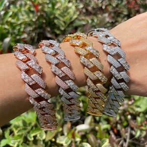 กำไลข้อมือเพชรทรงบาแกตต์แบบคิวบันลิงค์ หรูหรา สไตล์แร็ปเปอร์ ฮิปฮอป สำหรับผู้ชาย - Product Image 3