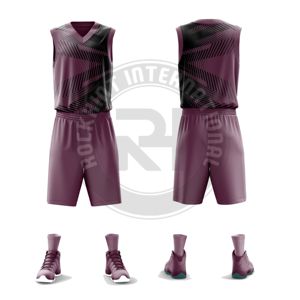 Tenue de basketball de compétition en polyester, toucher doux, coupe confortable pour les entraînements et les matchs des joueurs - Product Image 4