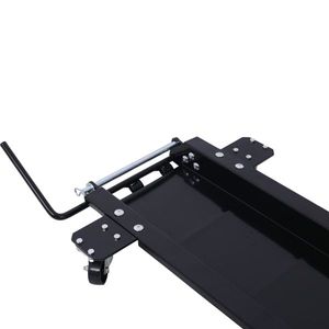 Carrello e Spostatore per Moto in Acciaio Nero, Capacità 1250 Libbre, per Widow Cruiser - Product Image 2