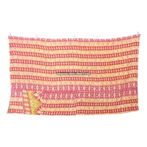 Indian Vintage Kantha <b>Quilt</b> Bedspread Handmade <b>Throw</b> <b>Quilt</b> Print Indian Reversible Hand Stitched Heavy <b>Throw</b> Old Sari Blanket - Product Image 5
