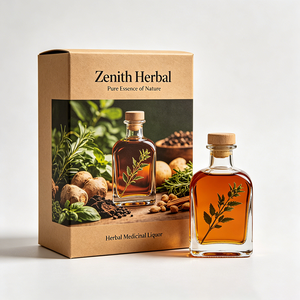 Elegante Scatola in Cartone su Misura con Coperchio, Contenitore per Conservazione di Prodotti Aromatici <span class=keywords><strong>e</strong></span> Medicinali, Logo Personalizzato - Product Image 1