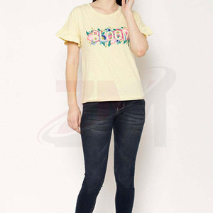 เสื้อยืดแฟชั่นปักลาย สวมใส่สบาย สไตล์ลำลอง สำหรับผู้หญิงทันสมัย แนวสตรีทแวร์ - Product Image 4