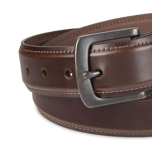 Ceintures en cuir de vachette marron formelles avec boucle à ardillon rectangulaire en fer, conception monobloc durable - Product Image 6