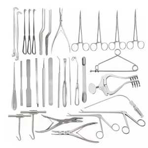 Ensemble de 32 instruments de craniotomie neurochirurgicale, outils chirurgicaux complets de neurochirurgie, qualité hospitalière - Product Image 1
