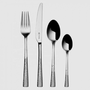 Long manche argent poli unique ensemble de couverts en acier inoxydable argent ensemble de couverts fantaisie décoratif Antique Design ensemble de couverts - Product Image 5