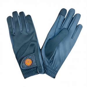 Horse Riding Gloves Neoprene Back Sarino Synthetic Leather Palm Jockey Racing <b>Equestrian</b> Gloves - Product Image 2