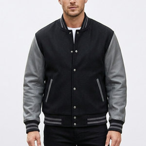 Fabricante profesional de chaquetas varsity de invierno para hombre, con logo personalizado impreso, estilo Letterman, ropa de calle, chaquetas de béisbol para hombre. - Product Image 1