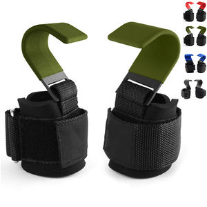 Ganchos de Powerlifting Naturales al por Mayor, Correas de Muñeca para Levantamiento de Pesas, Protectores de Palma para Entrenamiento, Ganchos de Powerlifting - Product Image 1