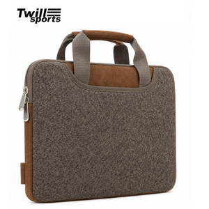 Elegante Funda de Fieltro para Portátil, Delgada, con Etiqueta Privada, Asa y Cierre de Cremallera - Product Image 1