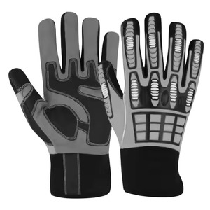 Gants de travail de sécurité renforcés en cuir synthétique Amara, anti-vibrations, résistants à la chaleur, aux chocs et au feu, respirants, en spandex - Product Image 6
