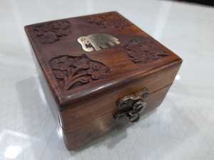 Handcrafted Wooden <b>Watch</b> Box with Lock for Storage Rings Necklaces - Product Image 2