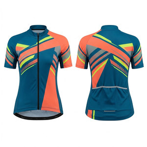 เสื้อจักรยานสำหรับผู้หญิง ระบายอากาศได้ดี เหมาะสำหรับปั่นจักรยานบนถนน ผลิตจากผ้าแห้งเร็ว มีซิปยาวเต็มตัว กระเป๋าหน้า-หลัง และออกแบบมาเพื่อประสิทธิภาพสูง - Product Image 1