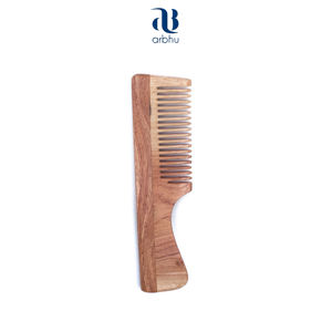 Peine de Bambú con Dientes Anchos y Mango de Madera para Cabello Rizado - Ecológico y Reutilizable - Product Image 3