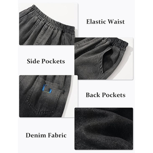 Shorts en jean délavé style vintage streetwear coupe ample en coton pour la vente en gros – Fournisseur OEM - Product Image 6