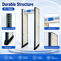 Portique de détection de métaux à 33 zones, haute sensibilité, écran tactile LCD, pour aéroport, école, usine, événement