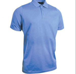 Chemise décontractée slim fit à manches courtes pour homme, en coton Pima de luxe, anti-plis, avec impression personnalisée et broderie de logo - Product Image 6