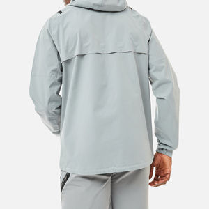 Ensemble court coupe-vent d'hiver imprimé sur mesure pour hommes - Survêtement streetwear léger 100 % nylon avec couleurs personnalisées - Vente en gros - Product Image 2