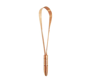 High Quality Copper U-Shaped Tongue <b>Scraper</b> Multi-Purpose Tongue <b>Cleaning</b> Tool for Home Use Single Handle Pure Copper Tongue - Product Image 1
