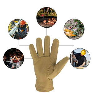 Polyester Non-Slip Thermal Insulated Touch Screen Full Finger Printed Sports Breathable <b>Driver</b> Safety <b>Gloves</b> Hook Loop Closure - Product Image 6