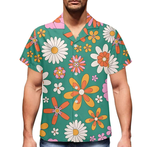 Men's Hawaiian Shirt Short Sleeve Button <b>Down</b> Printed Pattern Turn-<b>Down</b> Collar Summer Casual Wear Plus Size - Product Image 4