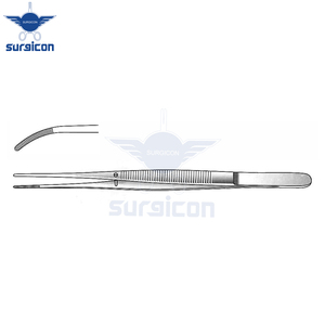 Pinzas Semken para Aplicación de Medicamentos, 15 cm / 6 Pulgadas, Curvas, de Acero Inoxidable, Instrumento Quirúrgico con Puntas Finamente Dentadas para Uso General - Product Image 4