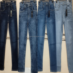 Jeans en denim de marque pour hommes, collection automne-hiver, vente en gros, boîte mystère à assortiment aléatoire, lot en vrac de jeans décontractés extensibles à taille élastique douce - Product Image 4