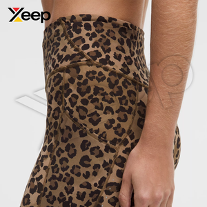 กางเกงเลกกิ้งสำหรับผู้หญิงแบบเต็มตัว ทนทาน เอวยางยืดเรียบง่าย เอวสูง รุ่น XC-WL-10 ซับเหงื่อ แห้งเร็ว - Product Image 4