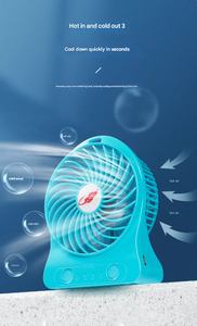 พัดลมมือถือไร้ใบพัด Gongtian F95B มอเตอร์ไร้แปรงถ่าน ใช้พลังงานแบตเตอรี่  วัสดุพลาสติก สำหรับใช้งานกลางแจ้ง ปุ่มกด (รุ่นฉลากแดง) - Product Image 3