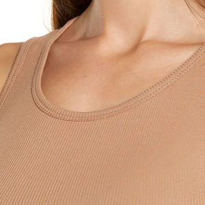 Camisetas de Tirantes Personalizadas de Punto, 180g, 100% Poliéster, Acanaladas, para Mujer, Casuales, sin Mangas, Cuello Redondo, para Gimnasio, de Secado Rápido, Transpirables y Ecológicas - Product Image 4