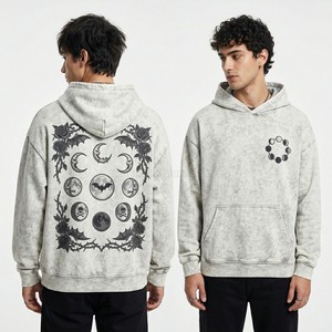 Professional Custom Embroidery Hoodie <b>Men</b> High Quality 3D Chenille Patch Hoodies Heavyweight Cotton <b>Pullover</b> Manufacturer - Product Image 6