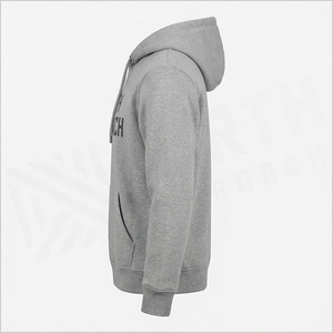 เสื้อสเวตเชิ้ตมีฮู้ดสีเทาสำหรับผู้ชาย ทรงปกติ ผ้าฝ้ายเฟรนช์เทอร์รี่ มีกระเป๋าหน้า สวมใส่สบายๆ สำหรับฤดูใบไม้ร่วง - Product Image 3