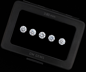 Diamant rond brillant cultivé en laboratoire de 1,0 CT, 3,8 MM, couleur E-F, clarté VVS-VS, diamant de laboratoire pour la fabrication de bijoux (5 pièces) - Product Image 4