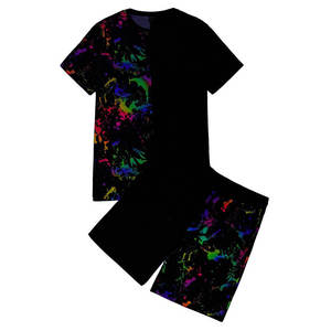 Ensemble T-shirt et short décontracté en coton éponge pour homme, style simple et unique, fabriqué au Pakistan - Product Image 1
