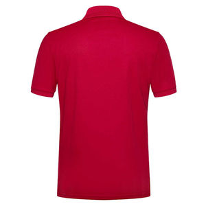 เสื้อโปโลพิมพ์ลายตามสั่งสำหรับผู้ชาย ผ้าคอตตอนผสมโพลีเอสเตอร์ แห้งเร็ว ระบายอากาศดี ดีไซน์ลายเรียบ คอปก - Product Image 5