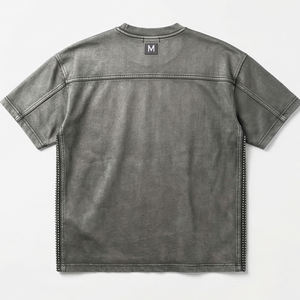 Camiseta de Algodón a Rayas, Teñida con Hilo, Rayas Horizontales, Estilo Náutico Clásico, Verano, Casual, Transpirable, Oversize, Estilo Urbano, para Hombre - Product Image 3