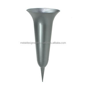 Metal <b>Grave</b> <b>Vase</b> in Multi-Finish Flower <b>Vase</b> <b>Grave</b> Decor <b>for</b> Flower Iron Gold Black Silver White <b>Vase</b> <b>for</b> Indoor <b>Grave</b> Use - Product Image 3