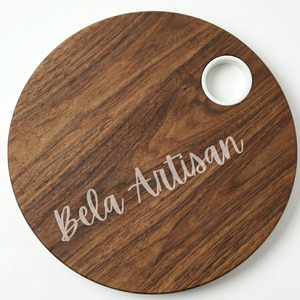 Tabla de cortar de madera premium Bela Artisan con asa de resina blanca integrada, resistente, apta para lavavajillas, 2.0 cm de grosor, para queso - Product Image 2
