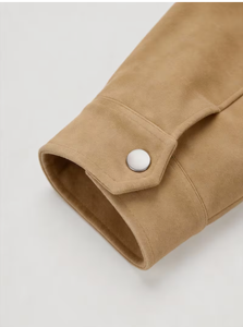 Men s Tan <b>Suede</b> Leather <b>Jacket</b> Regular Fit Single Button Closure Casual Style Autumn Wear Wholesale Men s <b>Suede</b> Leather <b>Jacket</b> - Product Image 4