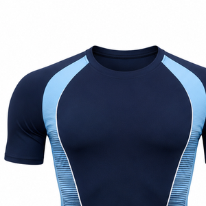 Ensemble décontracté 2 pièces pour homme, chemise à manches courtes et short de sport, grande taille, été, polyester/coton, léger, respirant, séchage rapide - Product Image 3