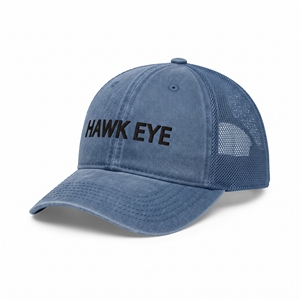 Gorra Trucker Hawk Eye de Malla Ajustable y Transpirable de 6 Paneles, Unisex, Casual, Primavera Verano, Azul - Product Image 6