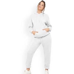 Econex Sports 2025 invierno nueva moda sólido conjunto de dos piezas mujeres Color bloque manga larga Top ajustado Leggings chándal de talla grande - Product Image 1