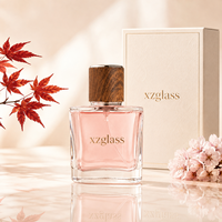 Flacon de parfum carré de luxe avec vaporisateur fin, flacon de parfum vide rechargeable, logo imprimé sur écran, couleur personnalisée, flacon de parfum