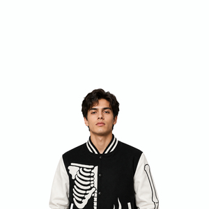 SHH INDUSTRIES Custom Premium <b>Men's</b> Wool Varsity <b>Jacket</b> Embroidered Letterman Baseball Bomber <b>Jacket</b> OEM ODM Private Label - Product Image 5