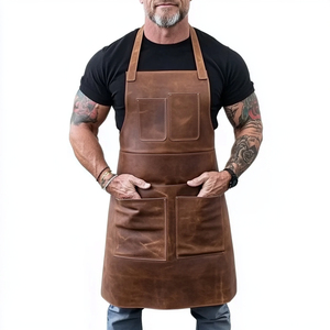 OEM Waiter Chef Twill Adjustable Bib <b>Apron</b> Unisex Multi Pockets High Quality Poly Cotton Black Restaurant <b>Kitchen</b> - Product Image 5